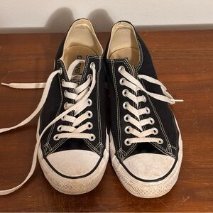 Converse All Star Black Low Top Sneakers Size 9